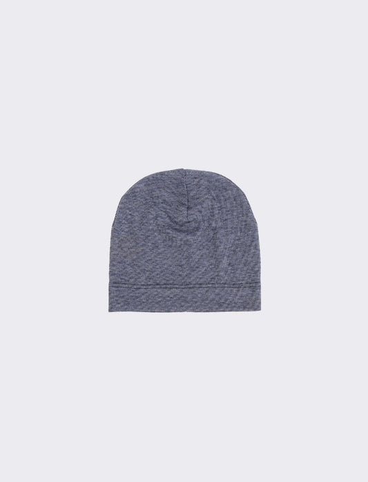 Cappello in pile con ciniglia uomo - Blu