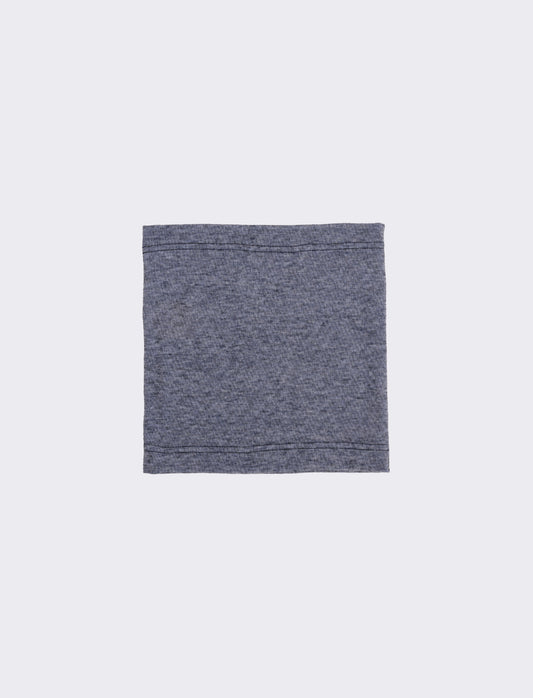 Collo in pile con ciniglia uomo - Blu
