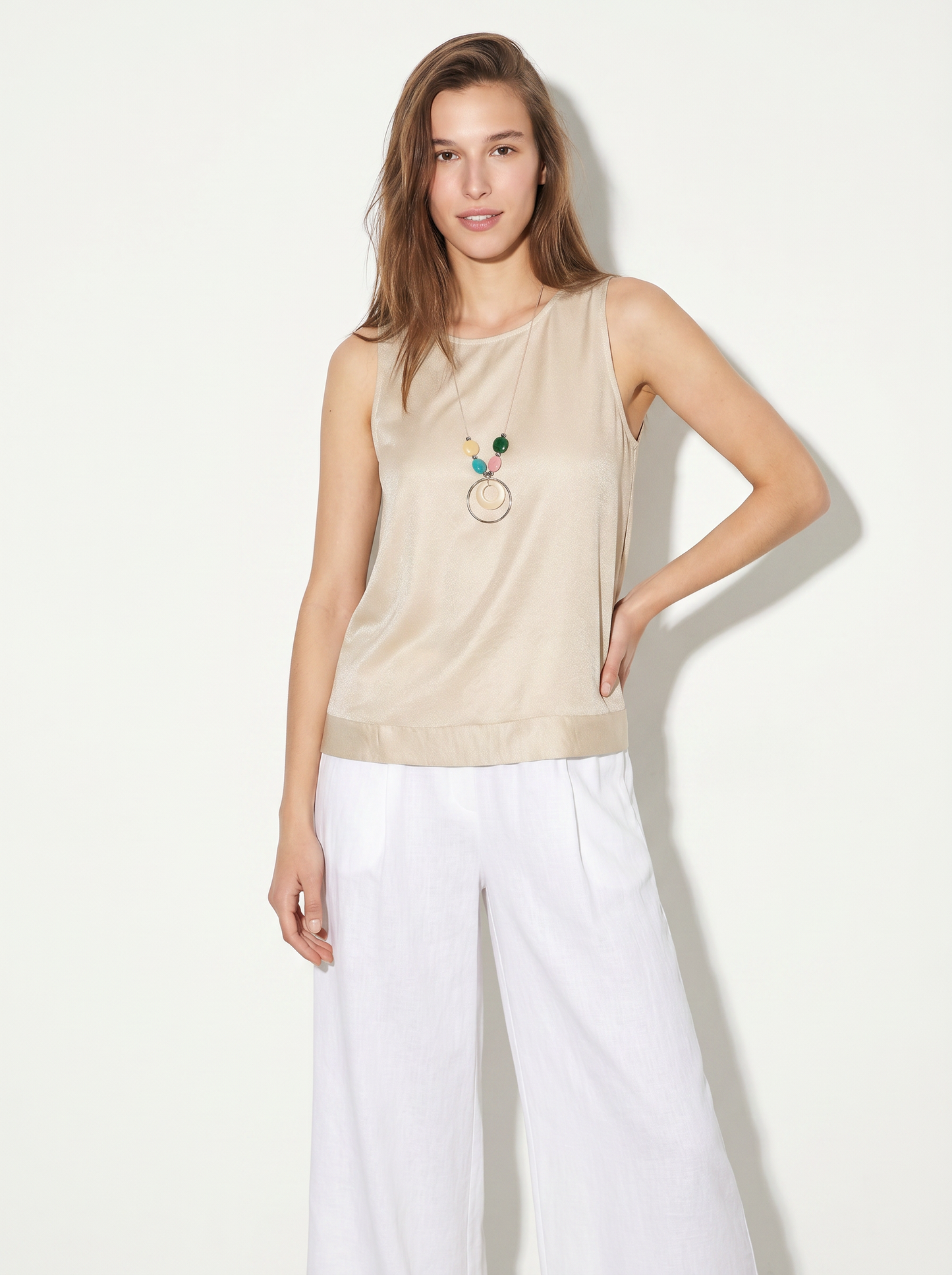 Casacca morbida giromanica - Beige