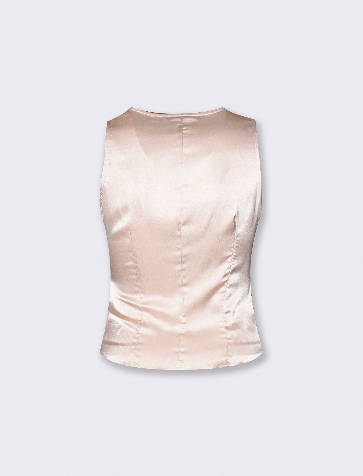 TOP INCROCIATO SUL DAVANTI - Beige