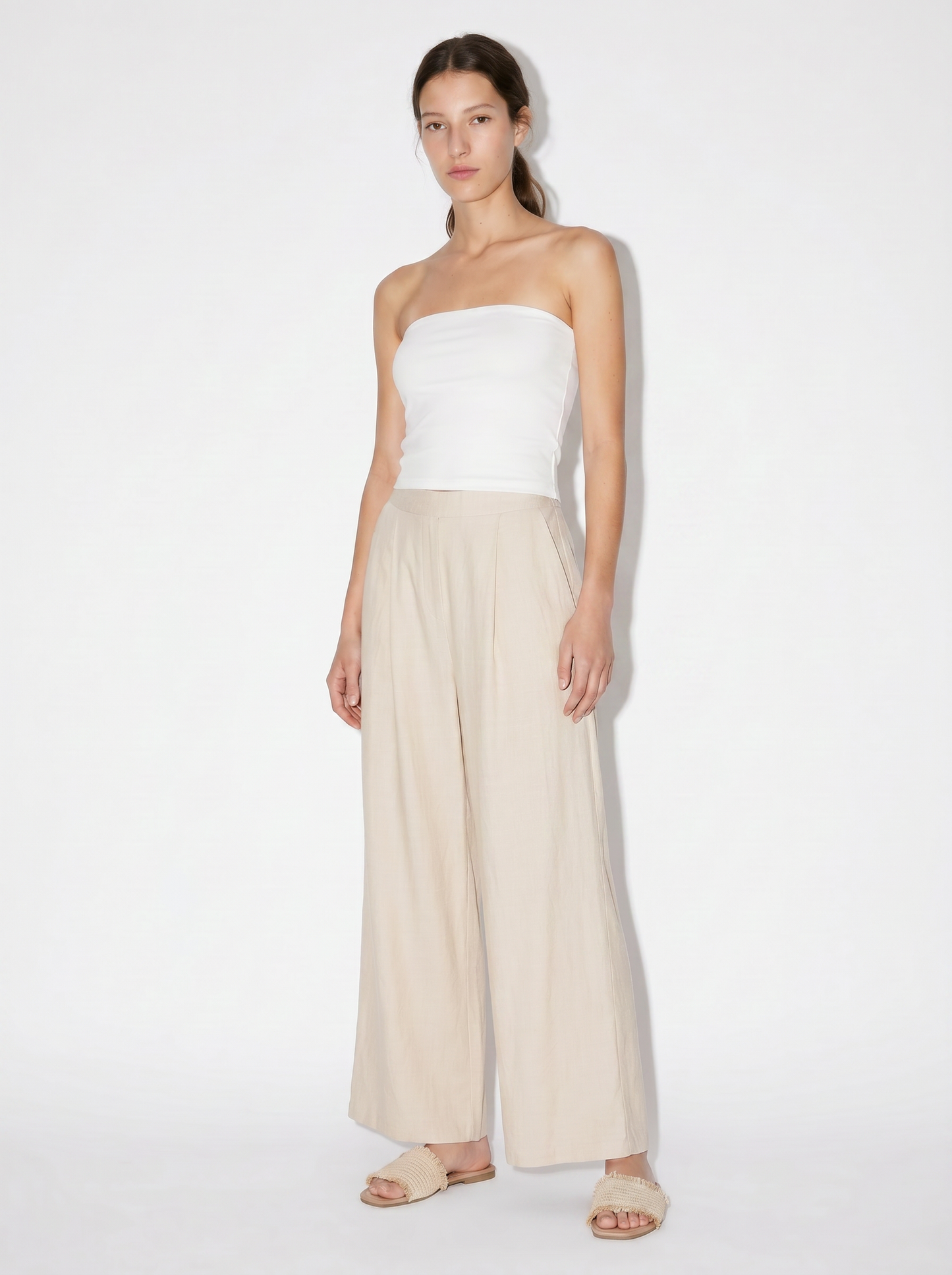 PANTALONE PALAZZO - coccio