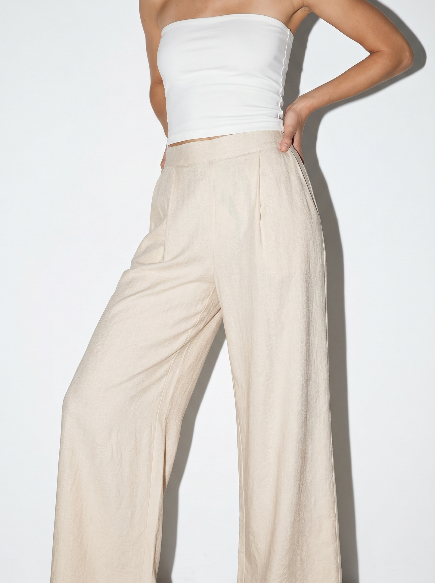 PANTALONE PALAZZO - coccio