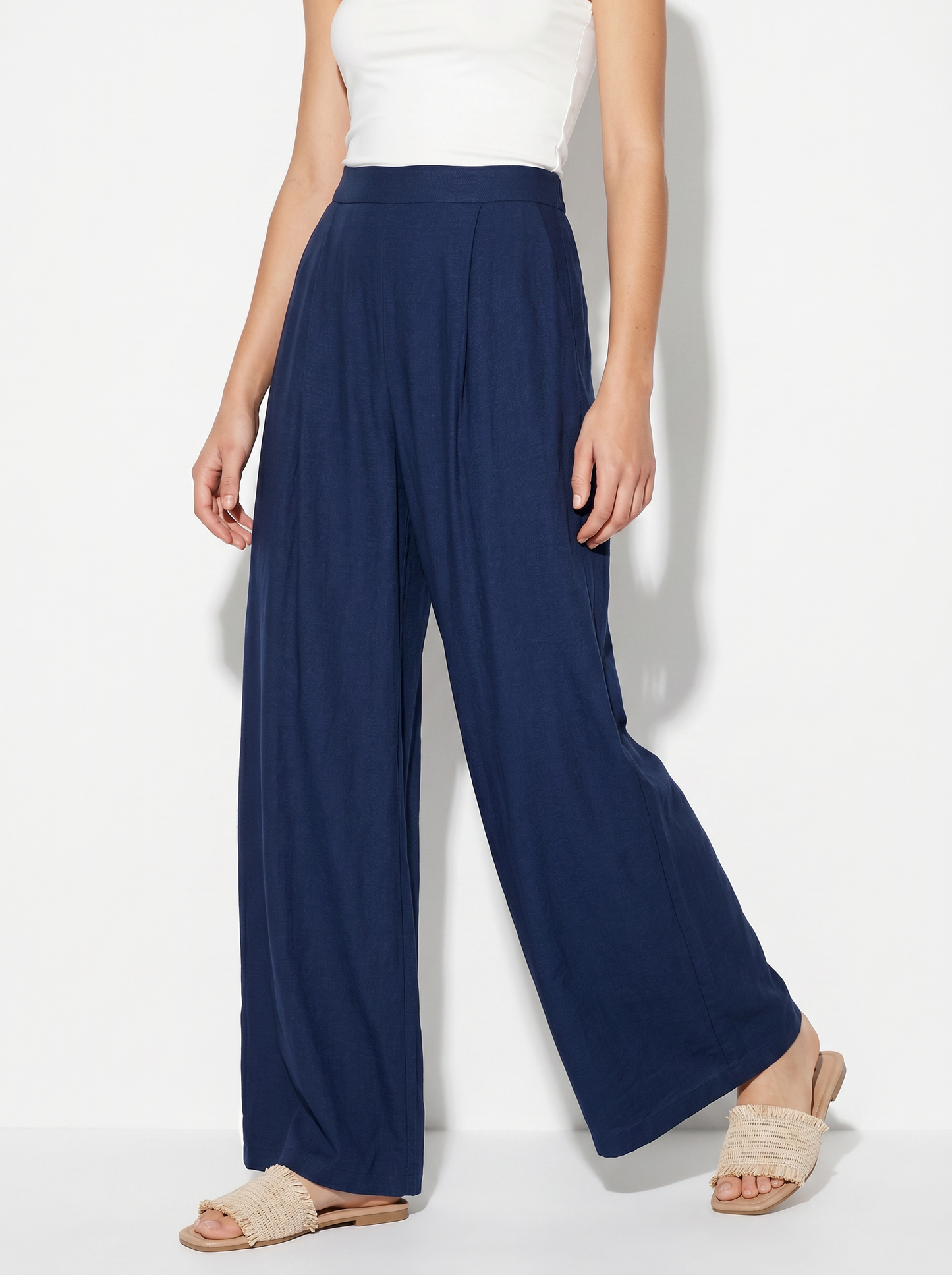 PANTALONE PALAZZO - Blu