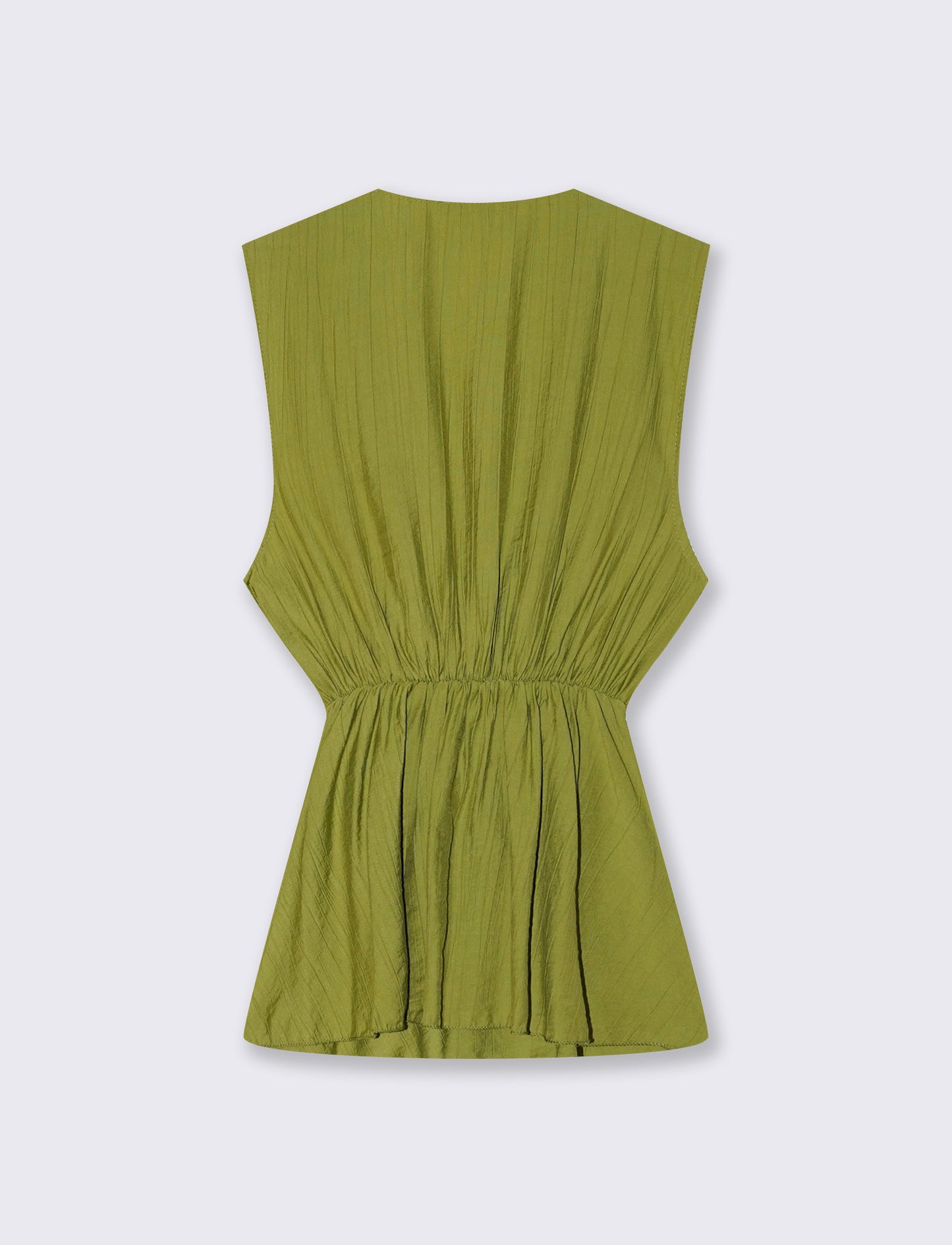 TOP GIROMANICA CON SCOLLO A V - Verde