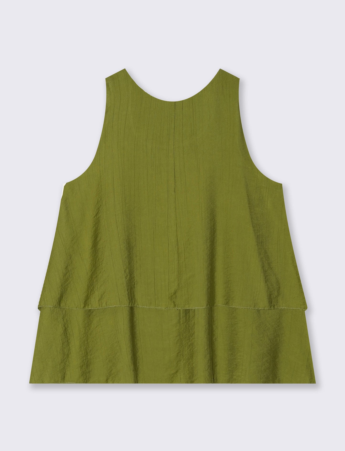 TOP GIROMANICA CON SCOLLO ROTONDO - Verde