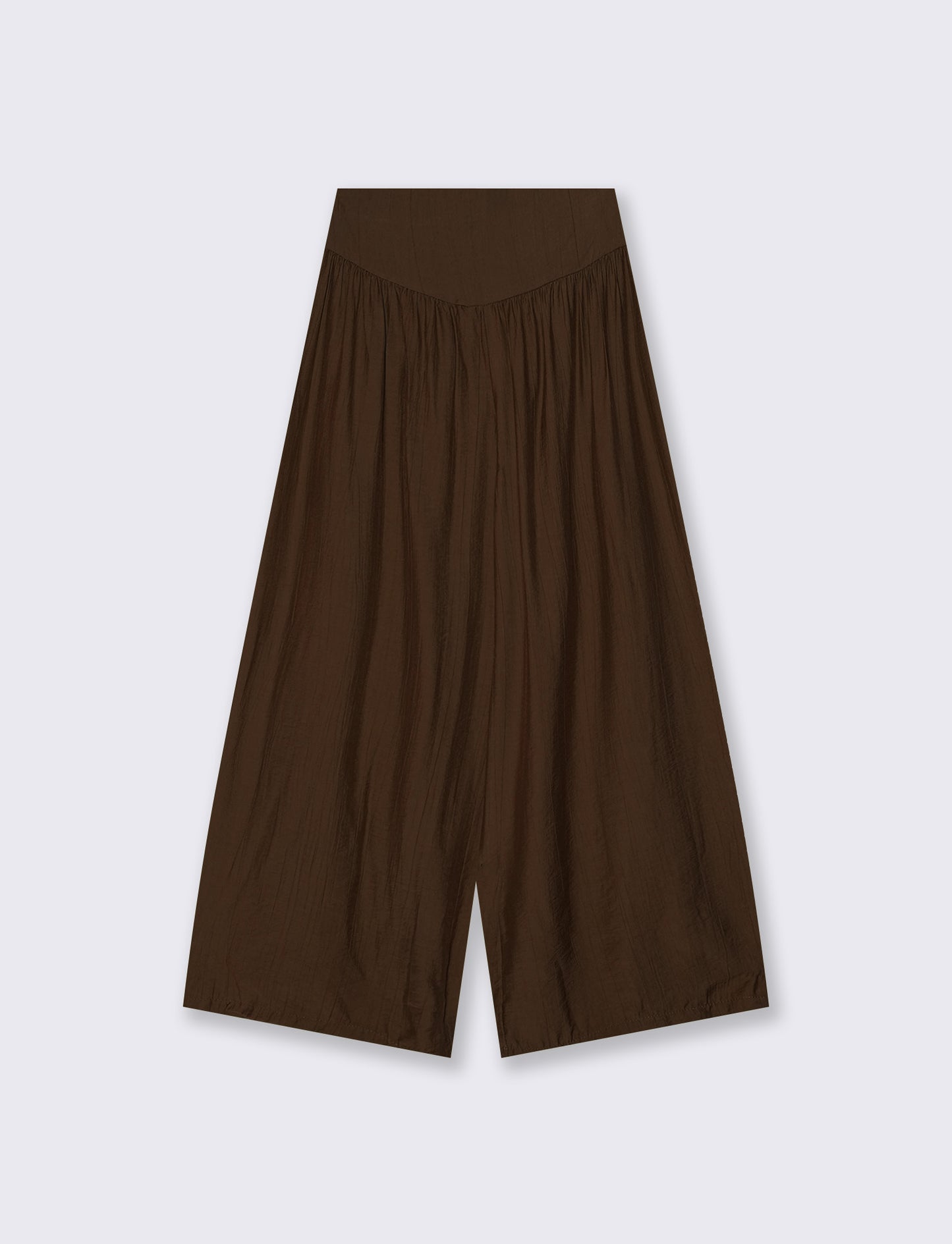 Pantalone viscosa largo con bustino - Moro