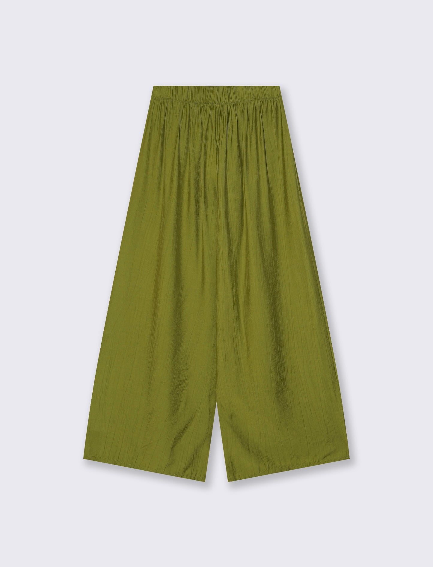 Pantalone viscosa largo con bustino - Verde