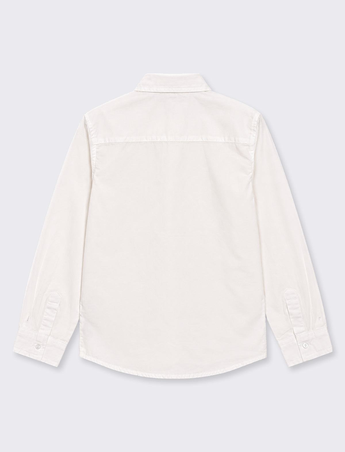 Camicia in cotone. - Bianco latte