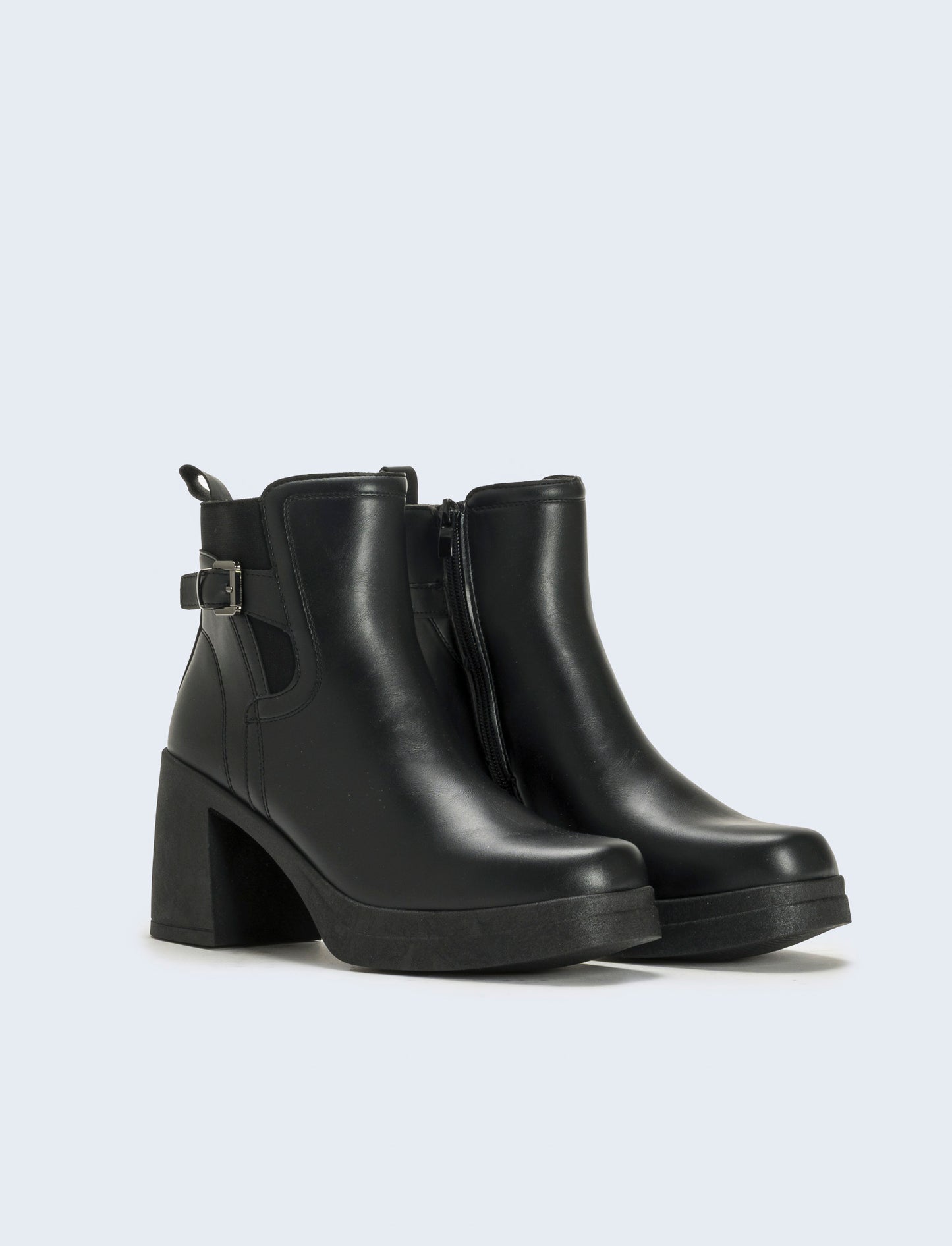 Tronchetto tacco alto da donna - Nero