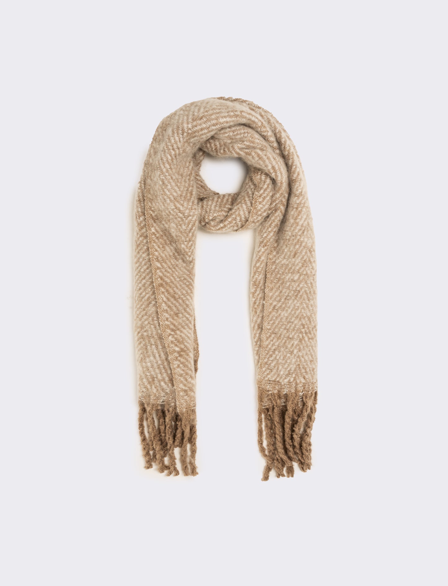 Sciarpa spigata donna - Beige