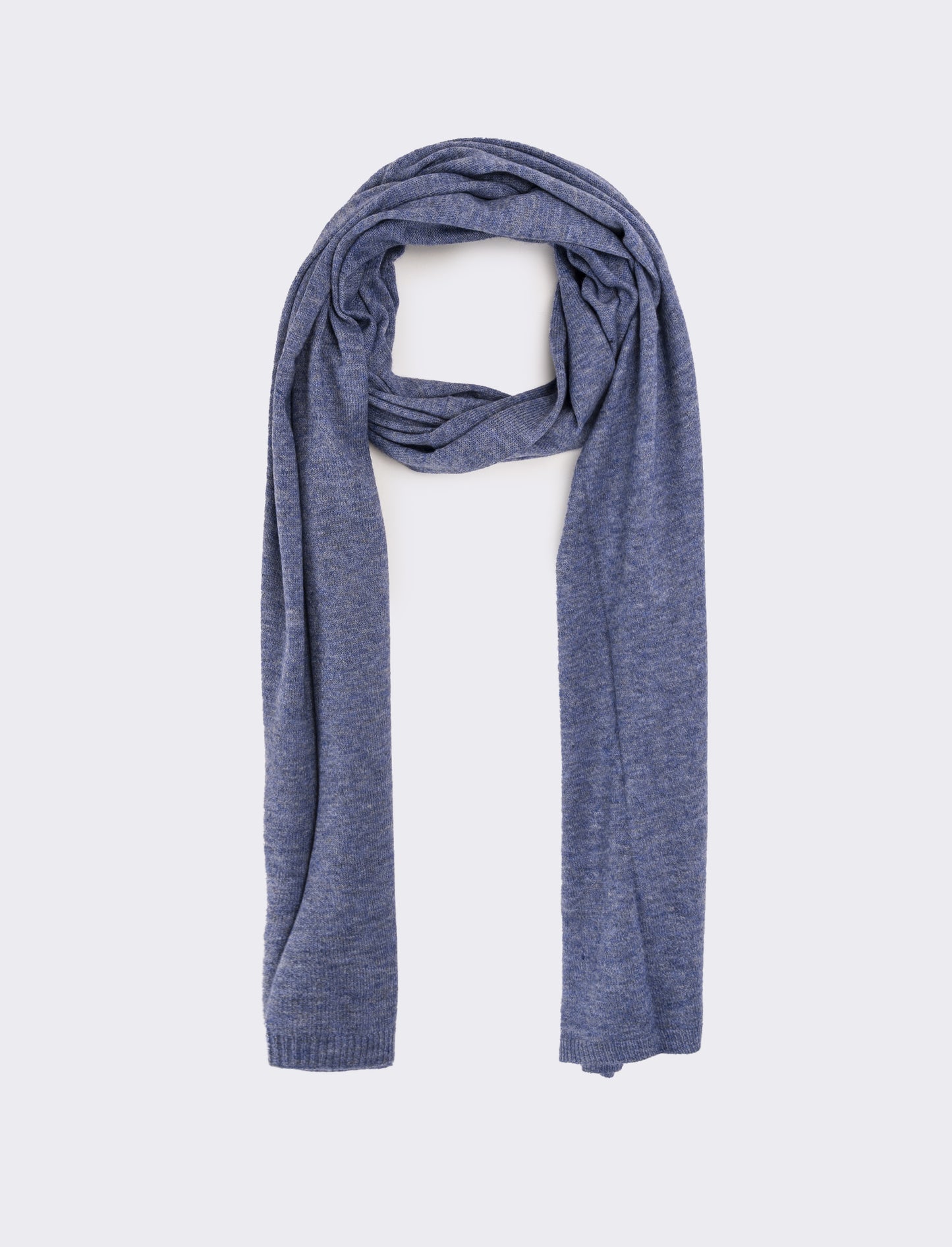 Sciarpa donna in maglia rasata - Denim