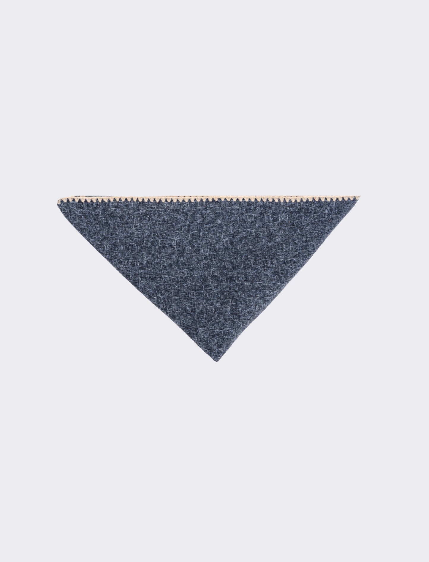 Sciarpa triangolo con impunture varie fantasie - Denim