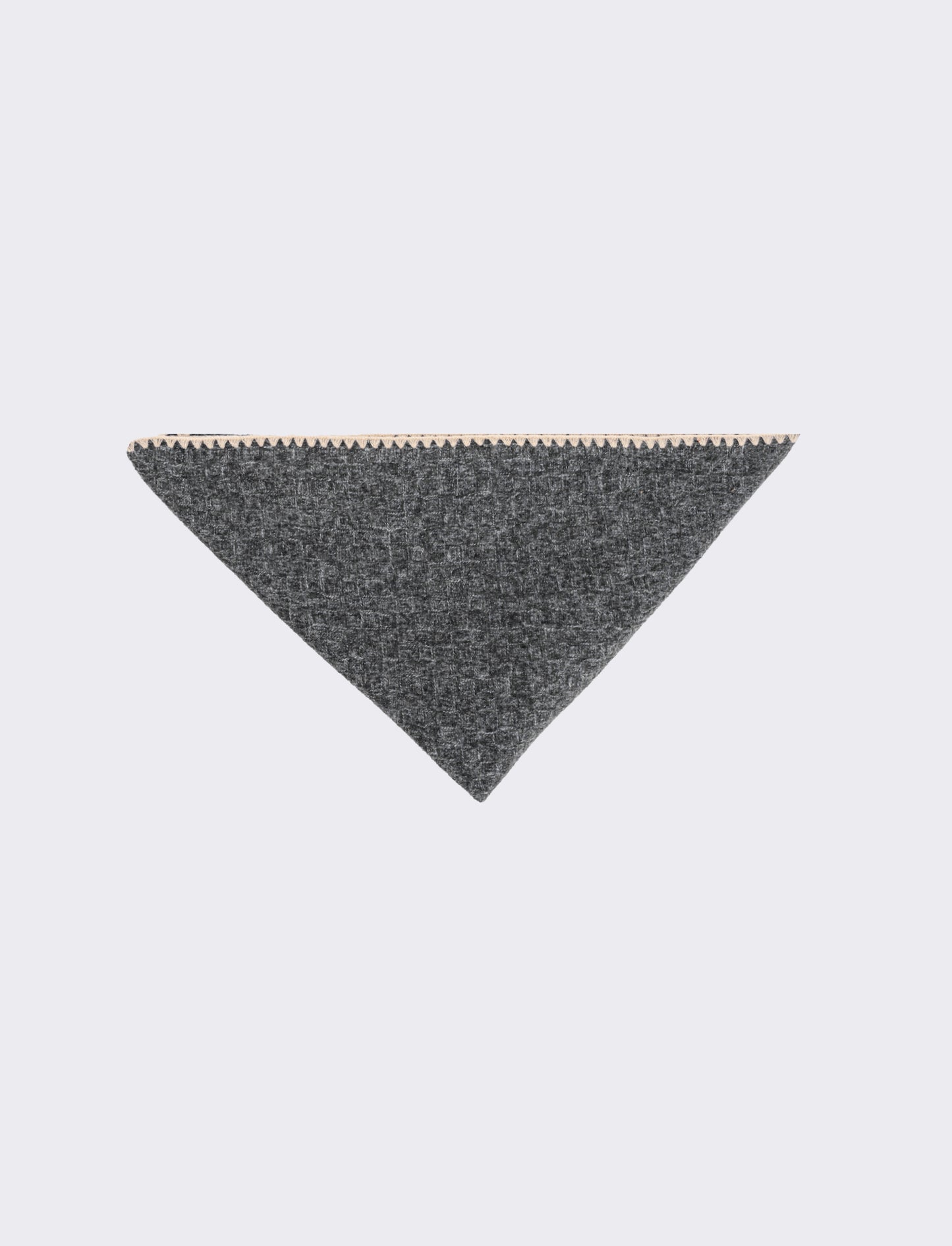 Sciarpa triangolo con impunture varie fantasie - Grigio