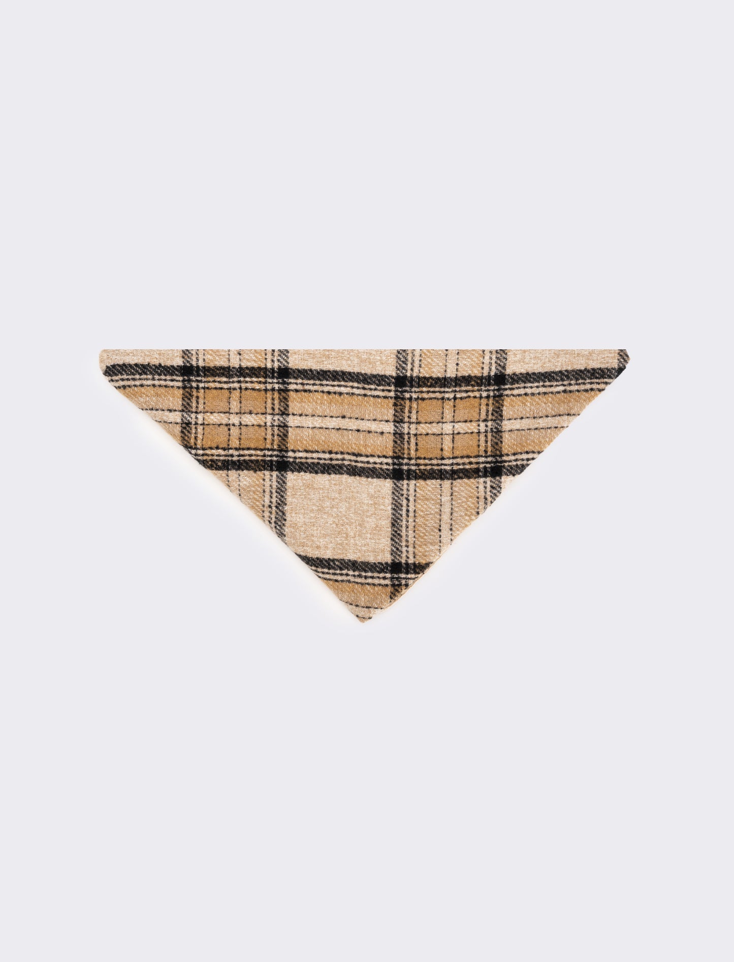 Sciarpa triangolo con impunture varie fantasie - Beige