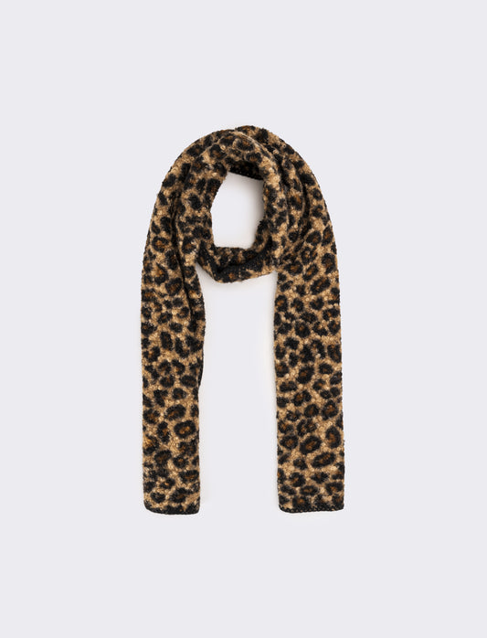Sciarpa finta pelliccia agnello donna - Leopardato