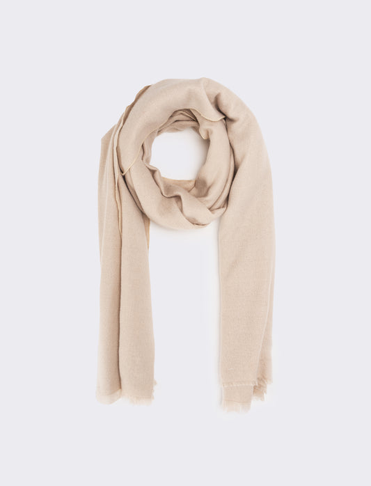 Sciarpa stola 190x190 cm donna - Beige