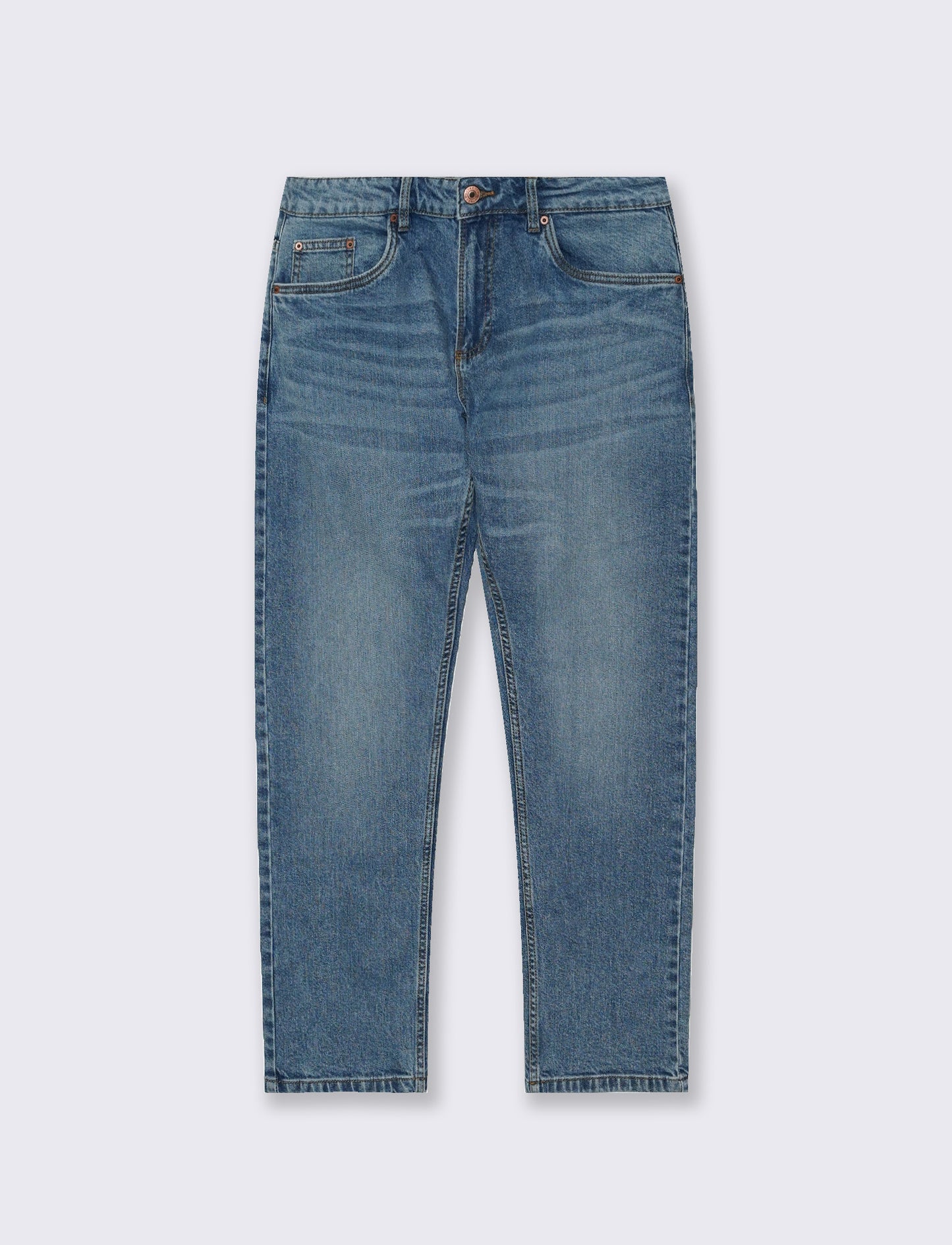 JEANS REGULAR FIT BLU MEDIO - Denim