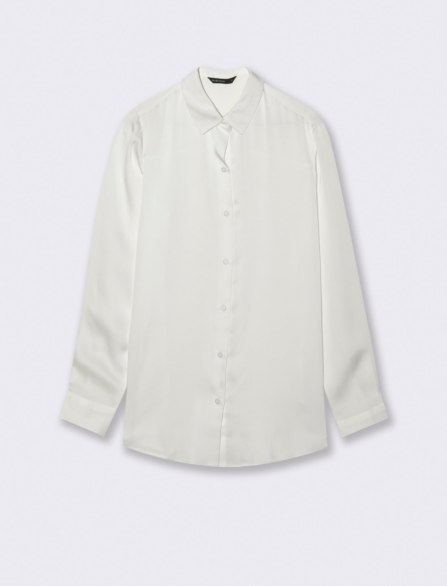 CAMICIA IN SATIN - Bianco latte