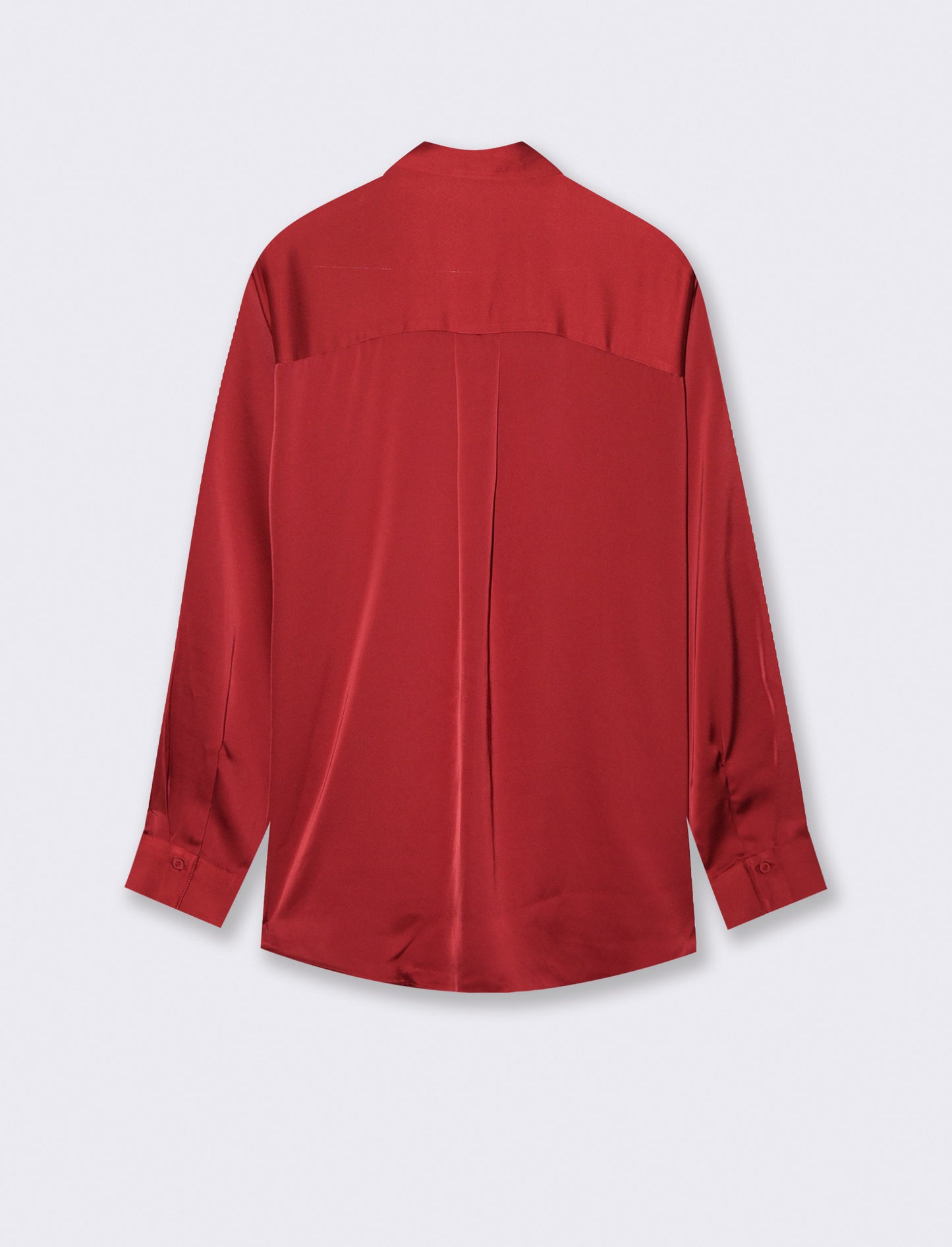 CAMICIA IN SATIN - Rosso
