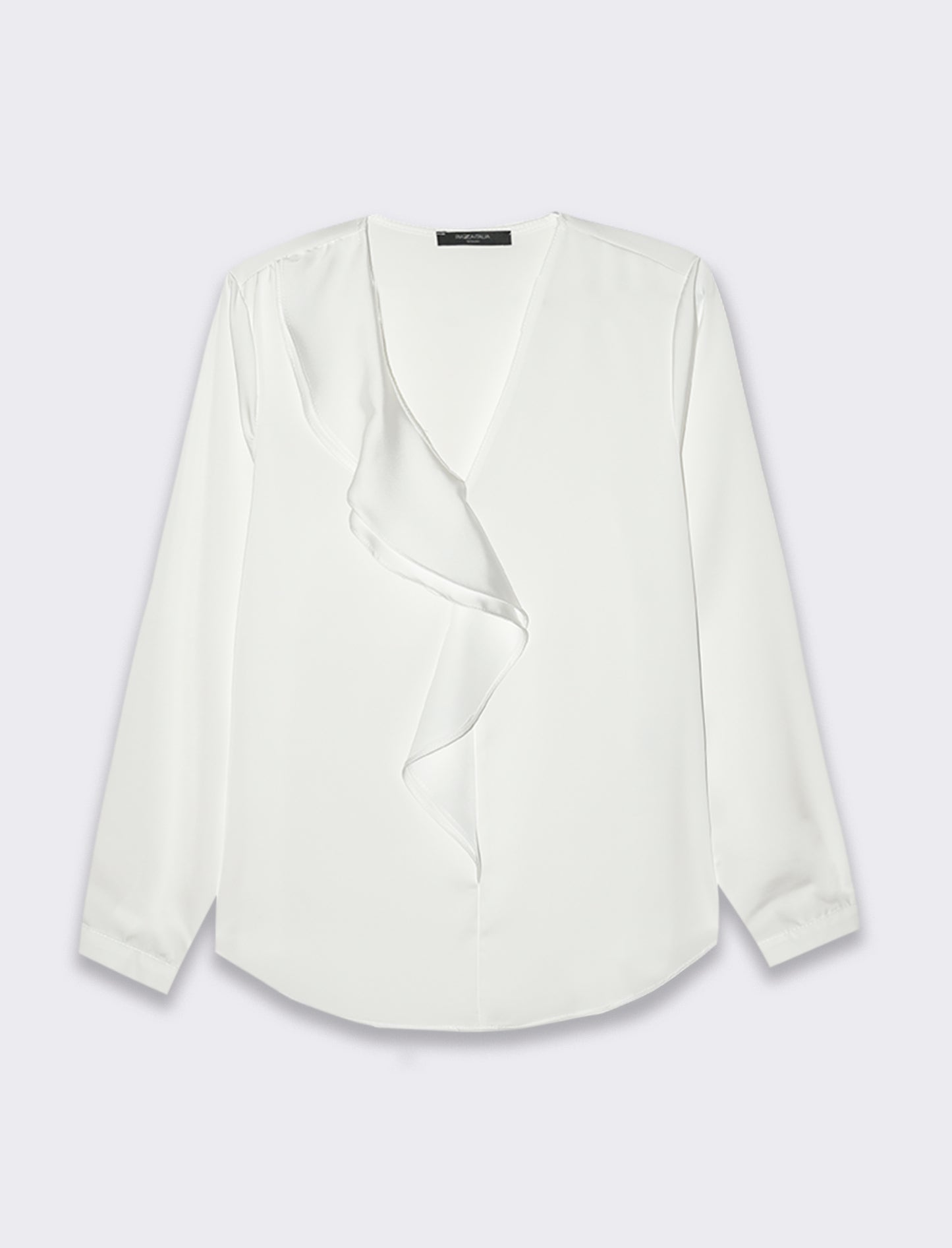 Casacca con rouches - Bianco latte