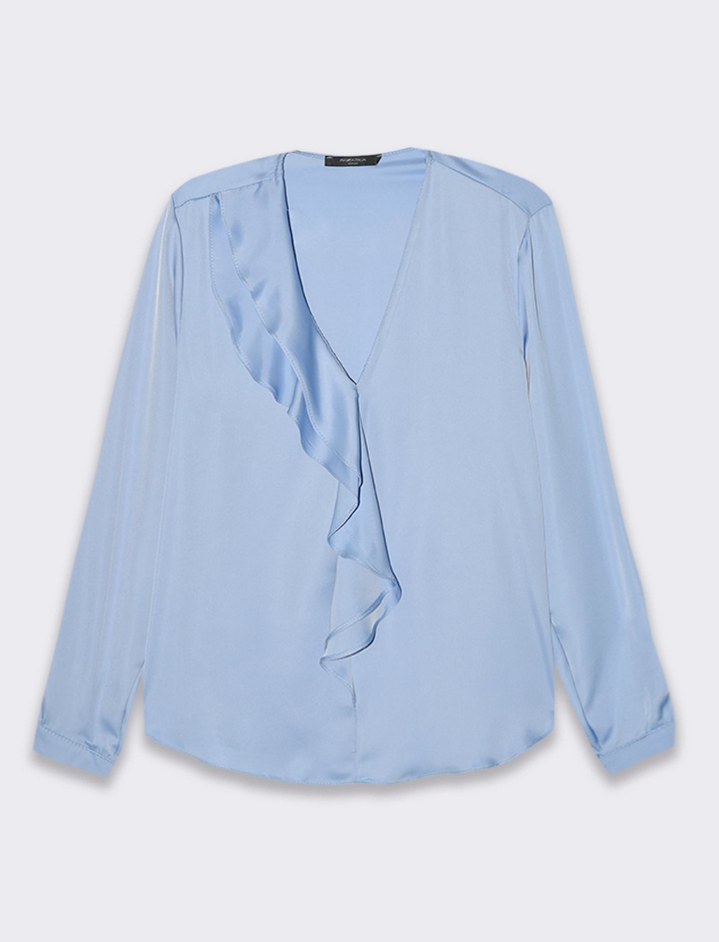 Casacca con rouches - Azzurro cielo