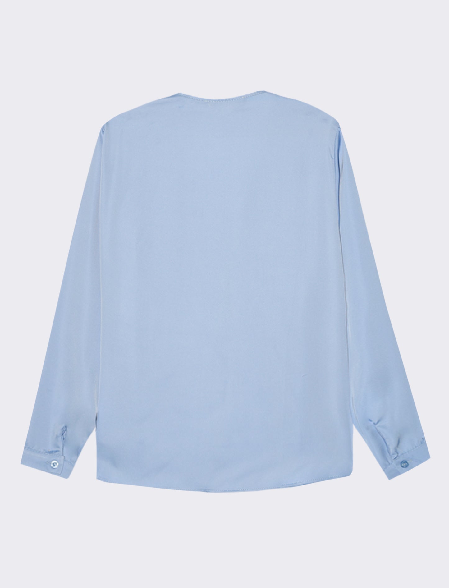 Casacca con rouches - Azzurro cielo