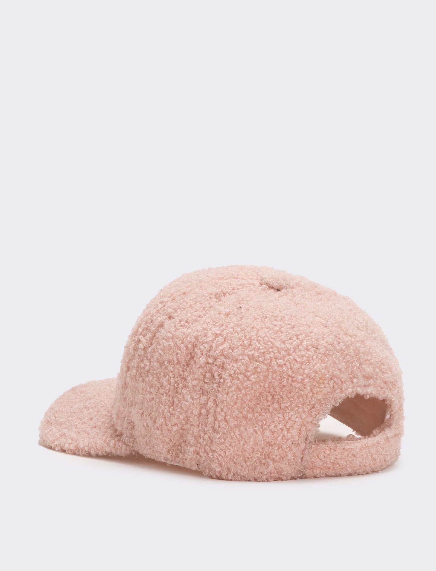 Cappello baseball bambina in pelliccia agnello - Rosa