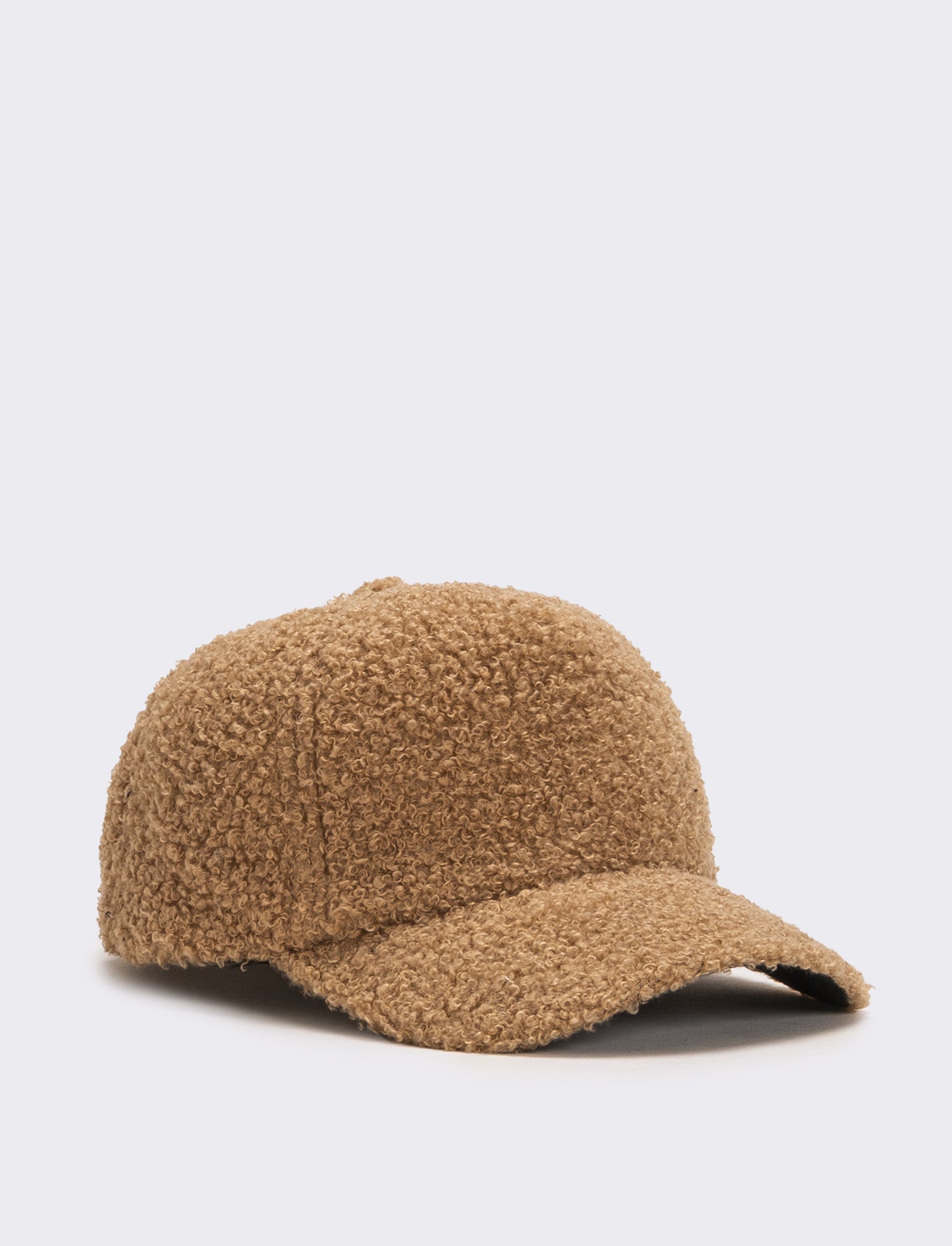 Cappello baseball bambina in pelliccia agnello - Beige