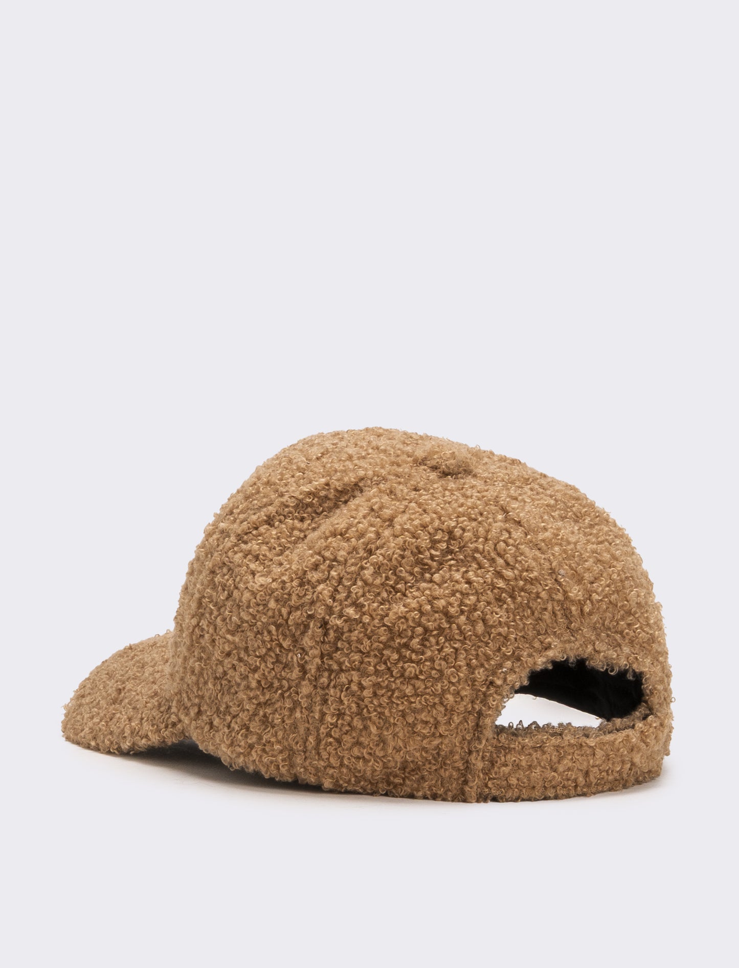 Cappello baseball bambina in pelliccia agnello - Beige