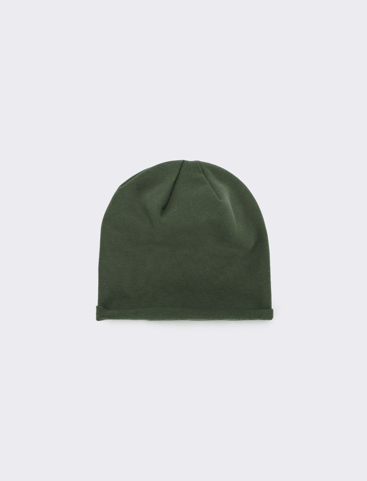 Cappello cuffia in french terry bambino - Verde
