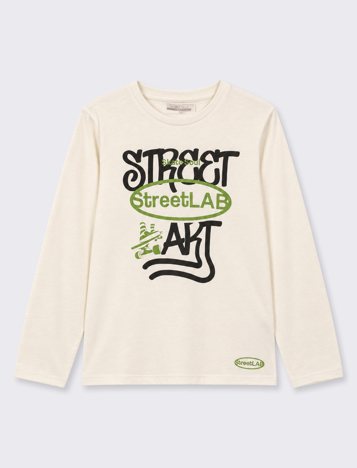 T-shirt con stampa - Bianco latte