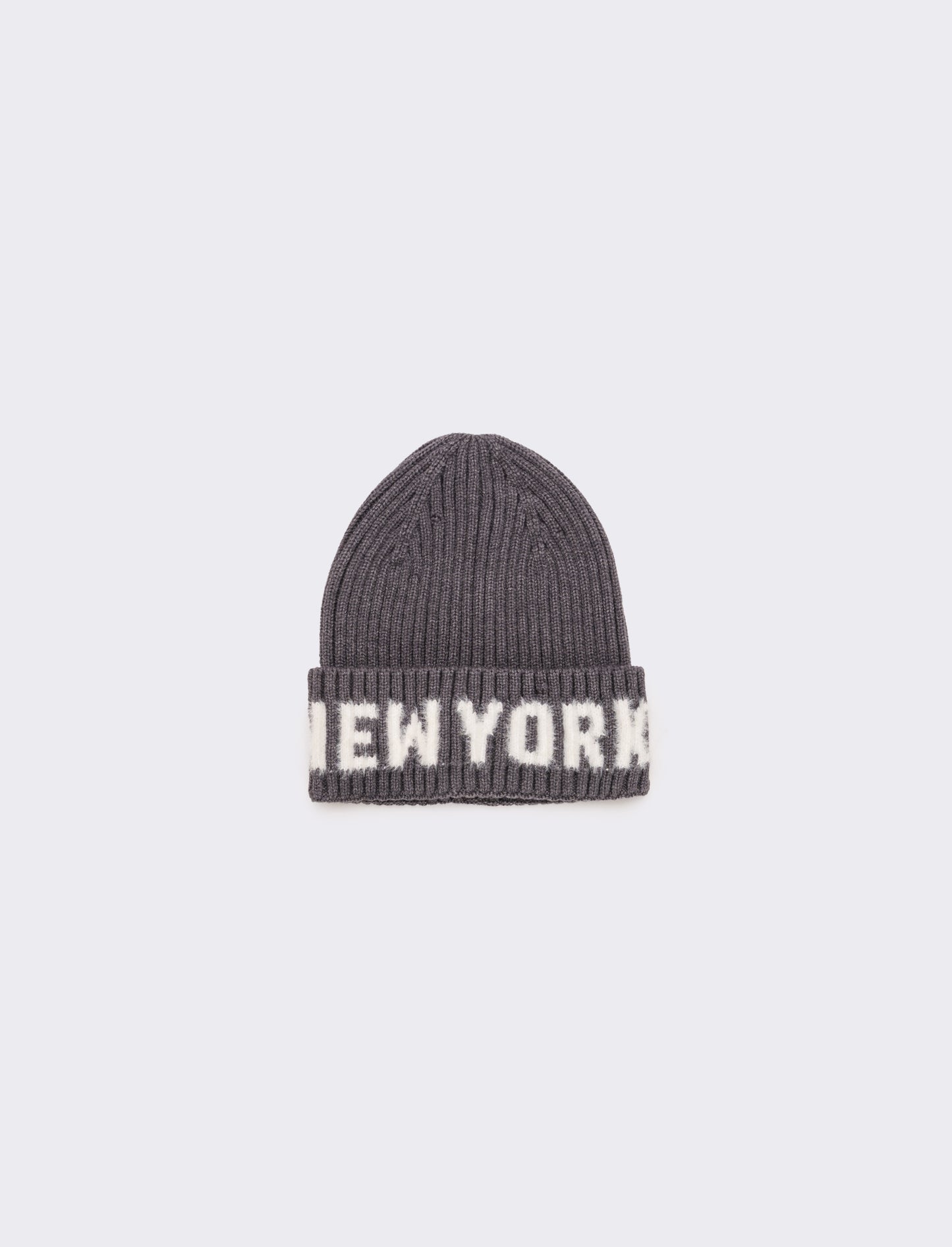 Cappello con risvolto e scritta new york bambino - Grigio