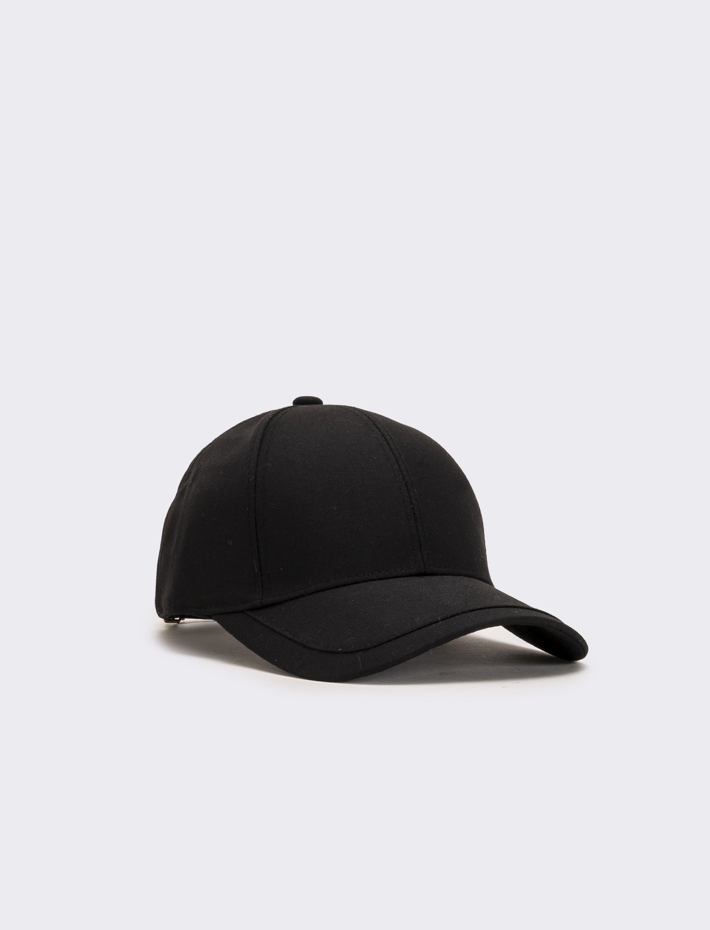 Cappello baseball in nylon con ricamo - Nero
