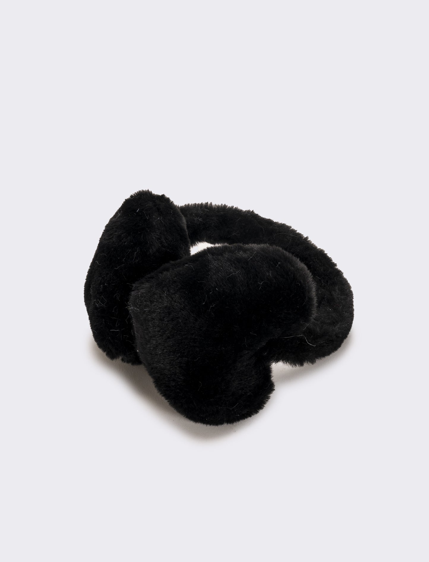 Copriorecchie bambina a cuore - Nero