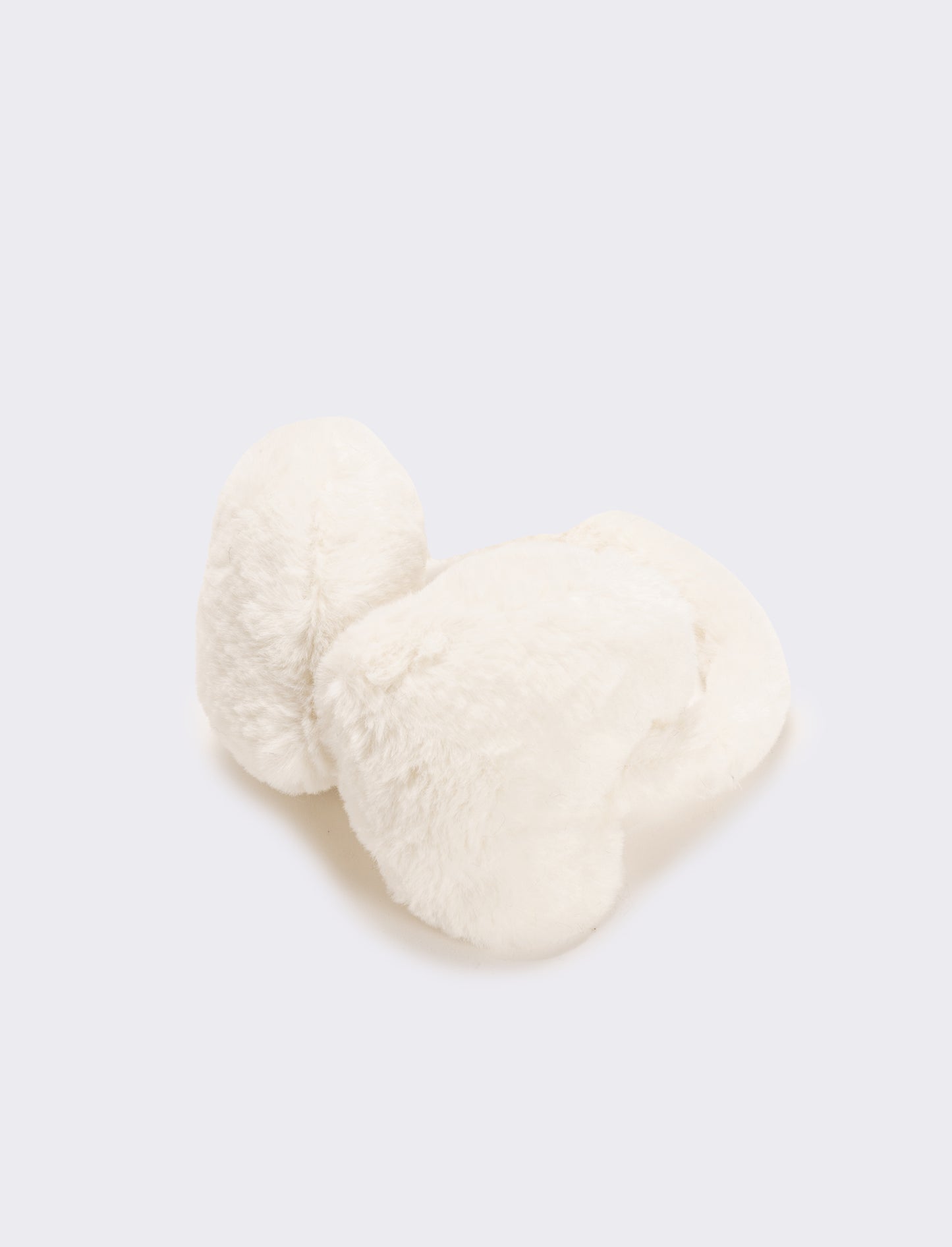 Copriorecchie bambina a cuore - Bianco
