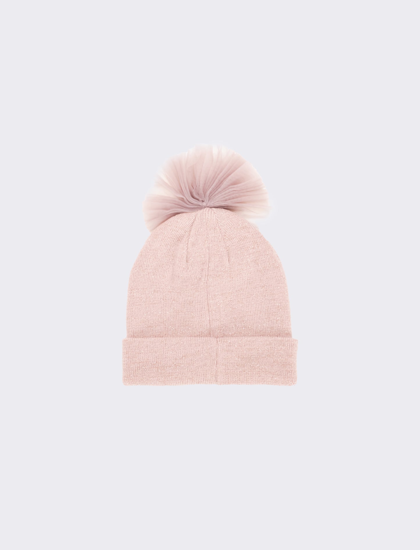 Cappello con fiocco in tulle e lettera paillettes - Var 4