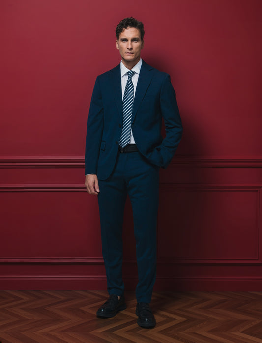 Blazer formal fit with elegant details - Blue