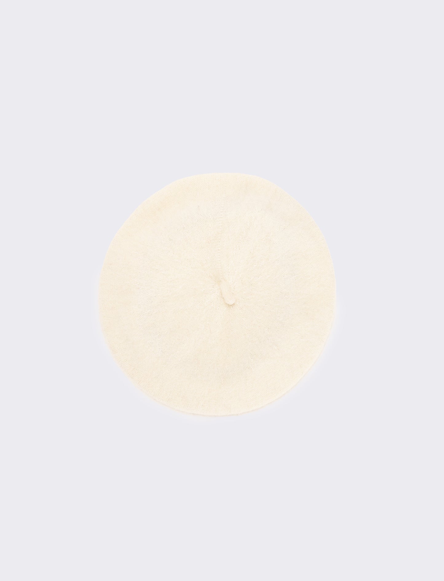 Cappello basco con fiocco bambina - Bianco