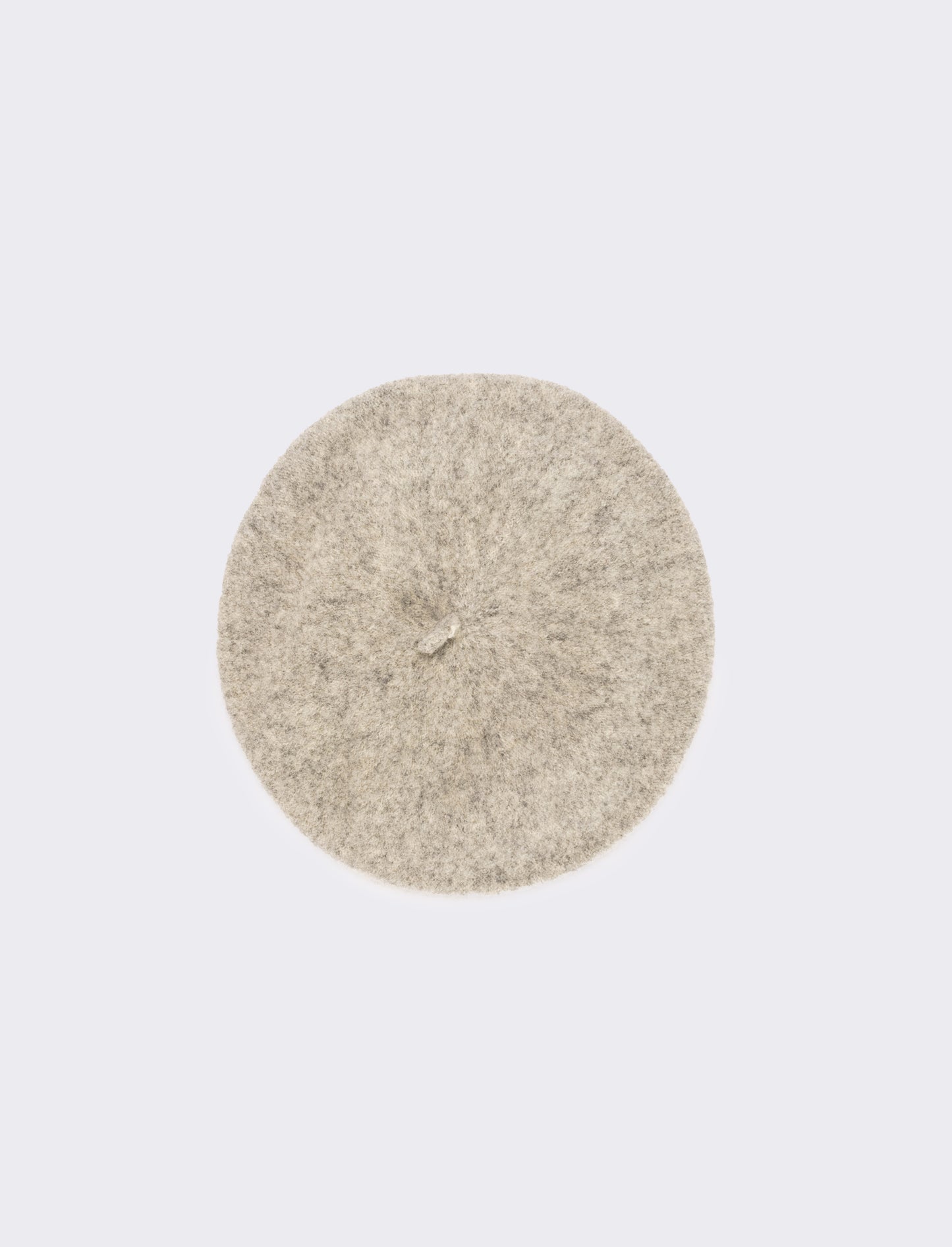 Cappello basco con fiocco bambina - Grigio melange