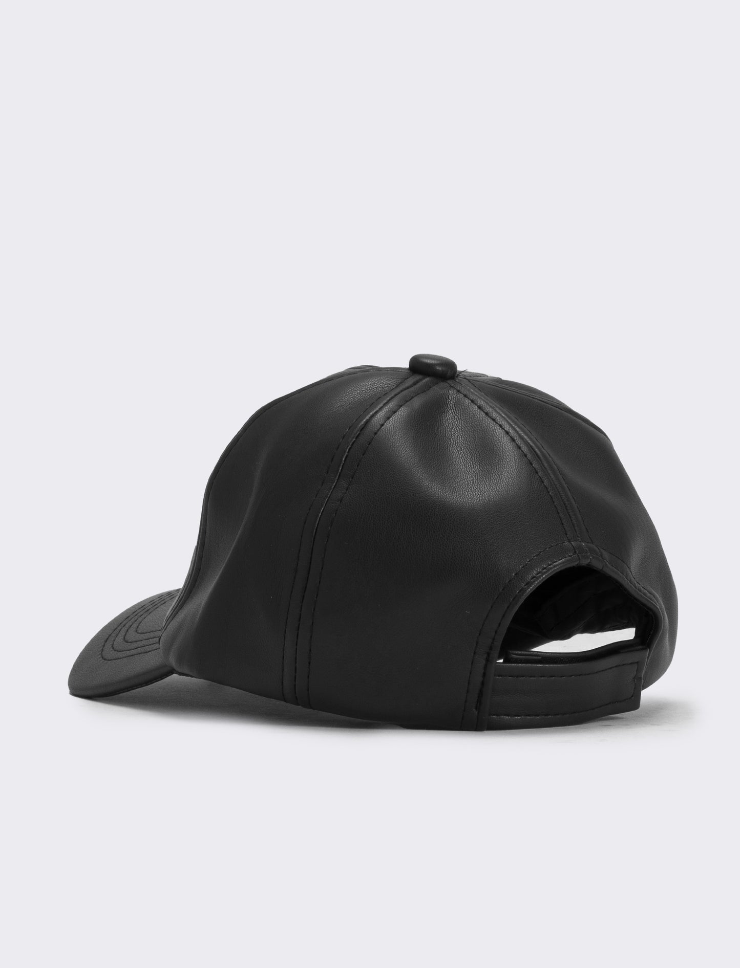 Cappello baseball in pvc con cuori - Nero