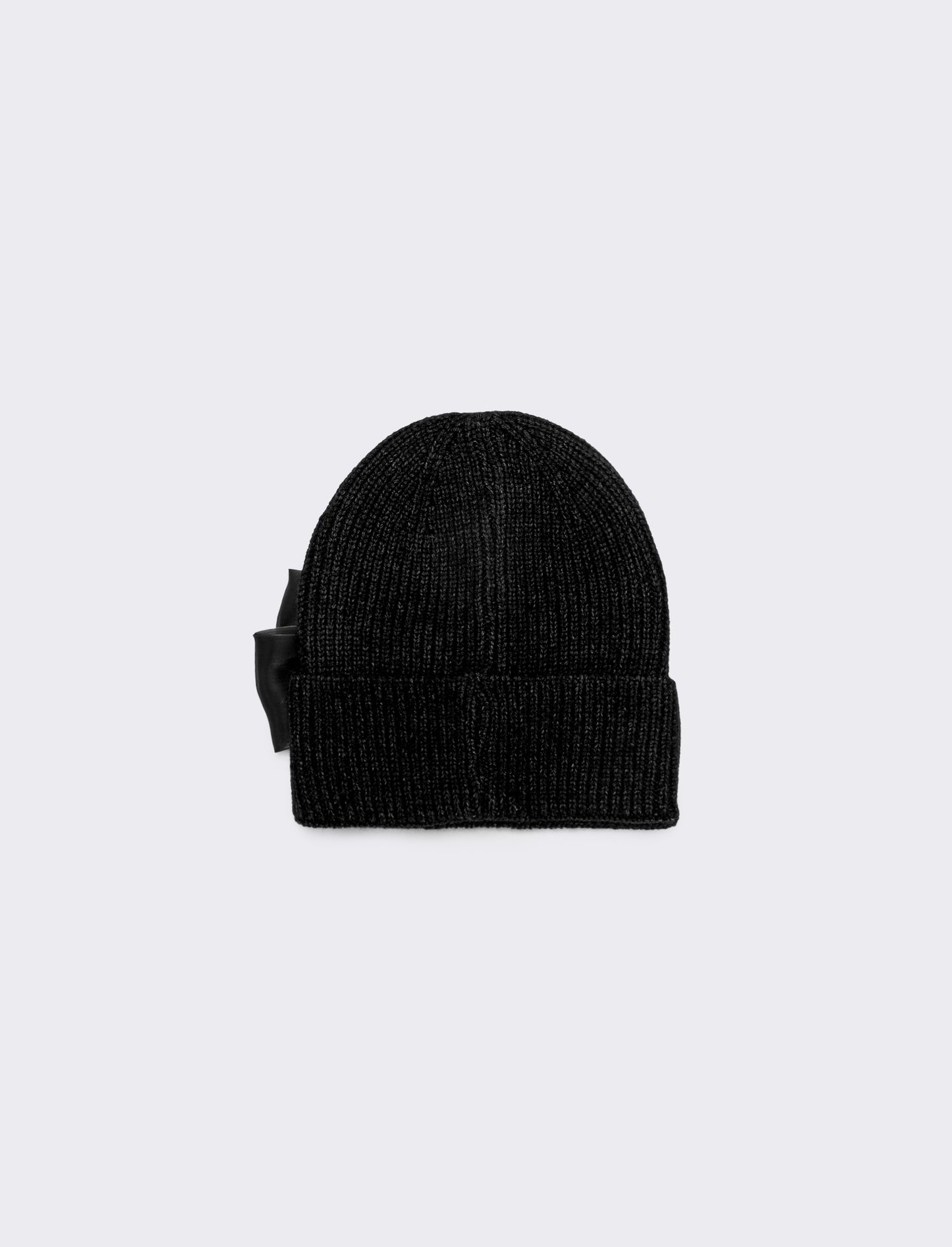 Cappello cuffia fiocco grande - Nero