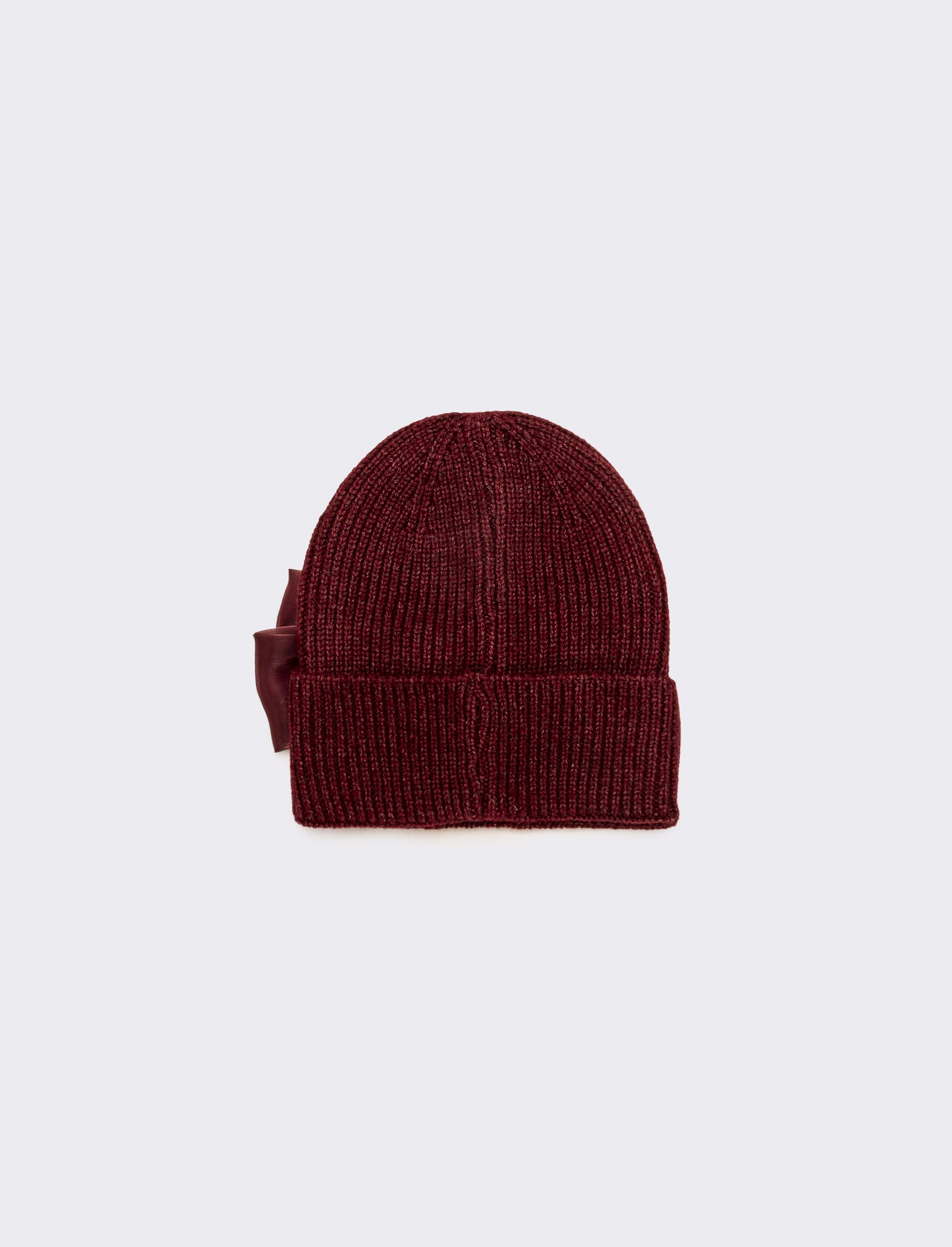 Cappello cuffia fiocco grande - Bordeaux
