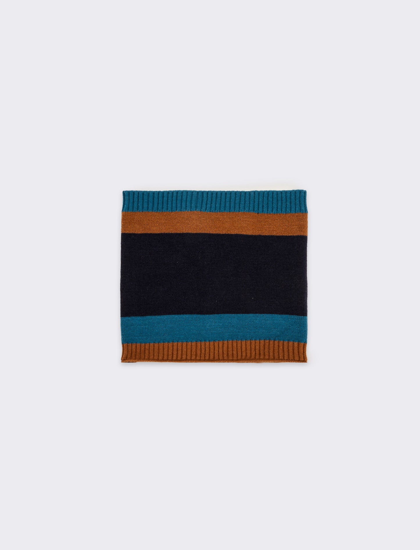 Collo a righe in maglia bambino - Blu