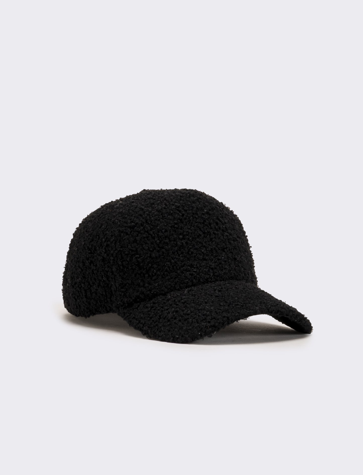 Cappello baseball pelliccia agnello - Nero