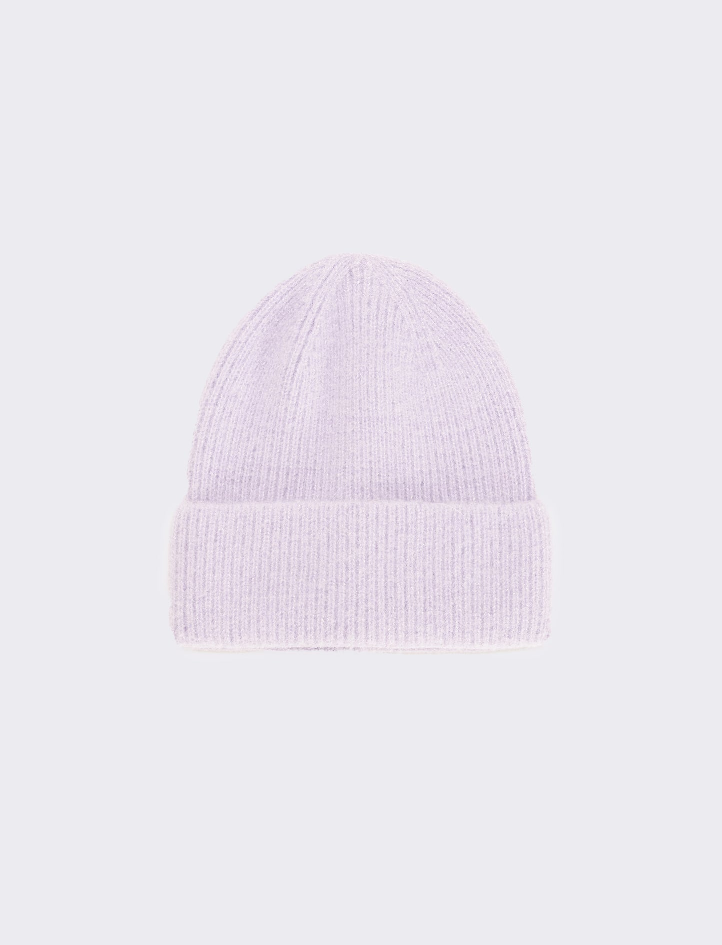 Cappello con risvolto lurex - Lilla