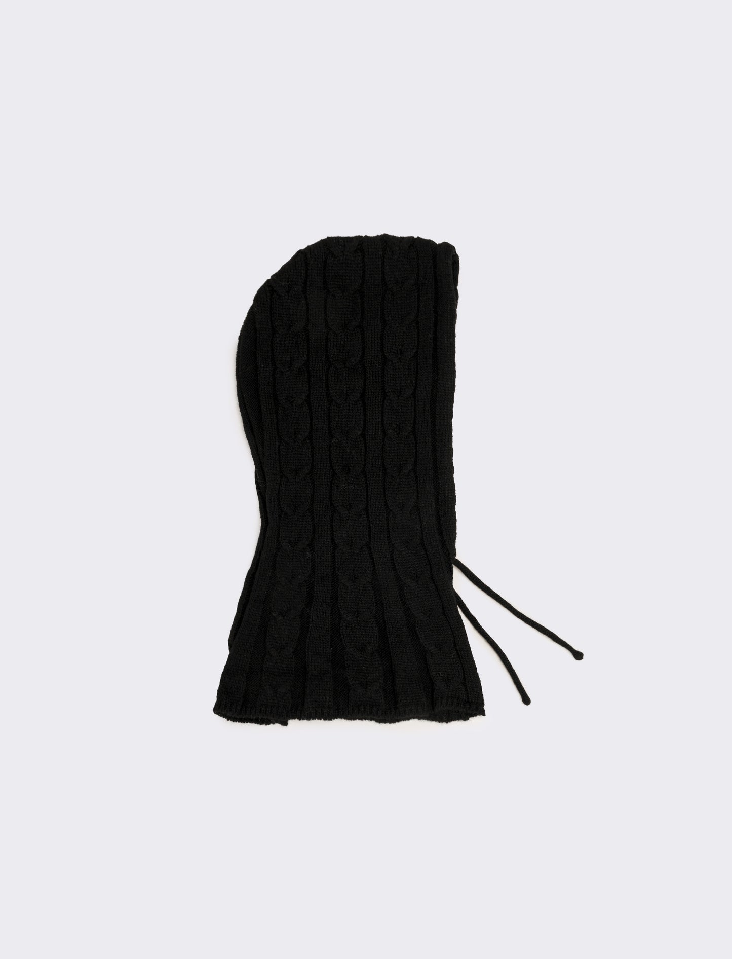Cappello con collo modello balaclava - Nero