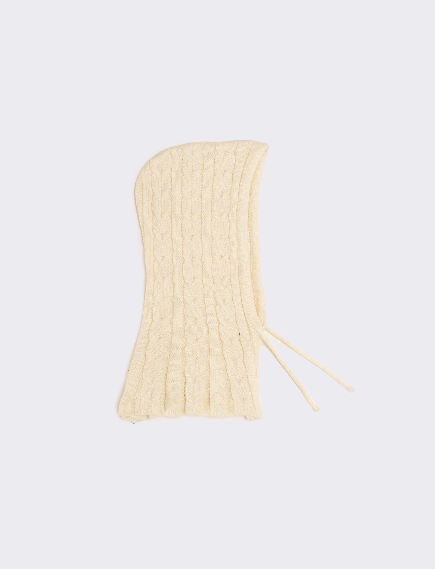 Cappello con collo modello balaclava - Bianco sporco