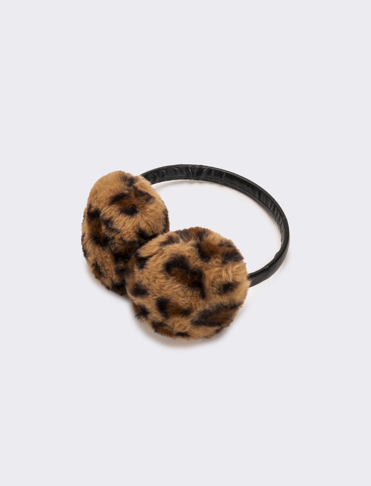Copriorecchie con ecopelle donna - Leopardato