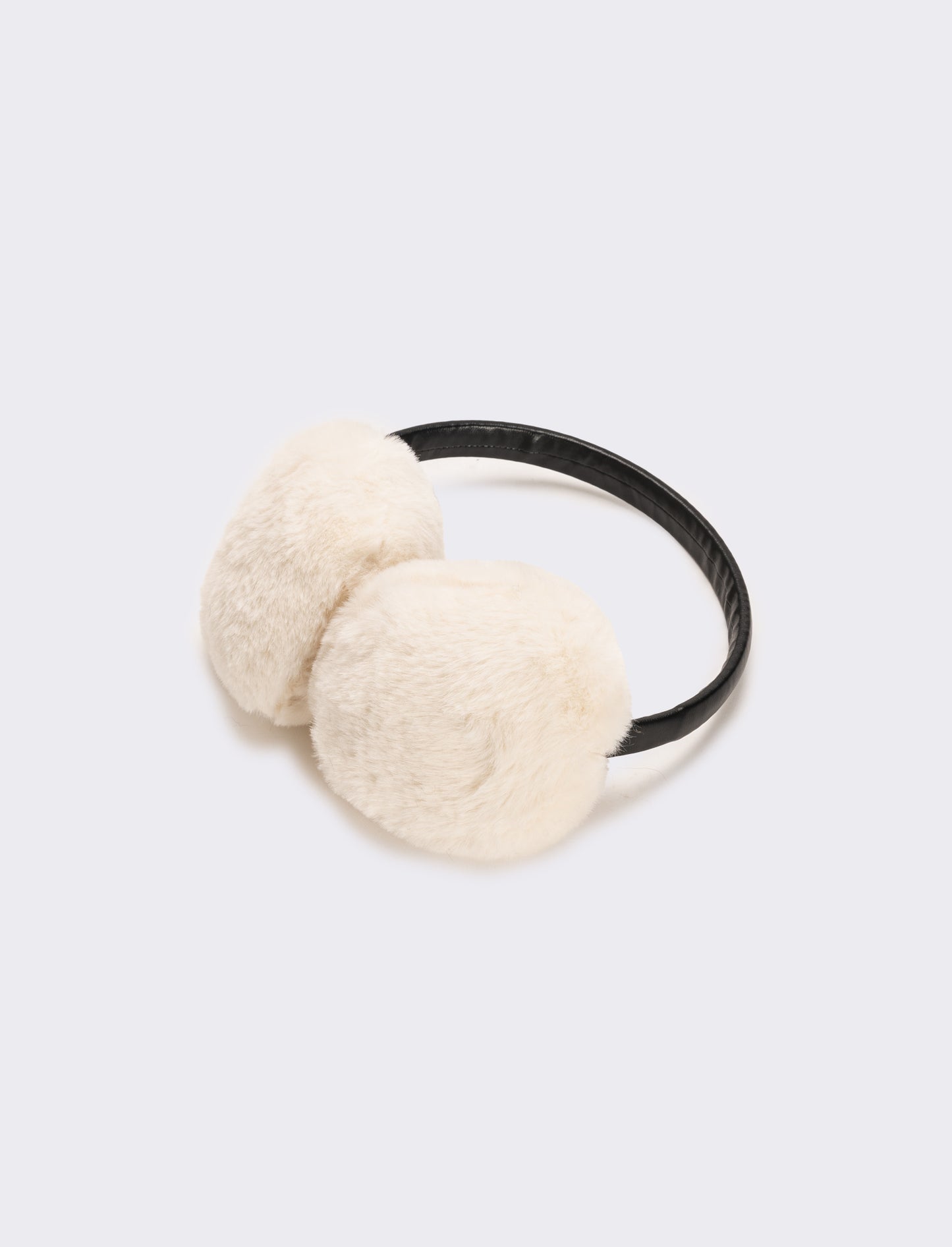 Copriorecchie con ecopelle donna - Beige