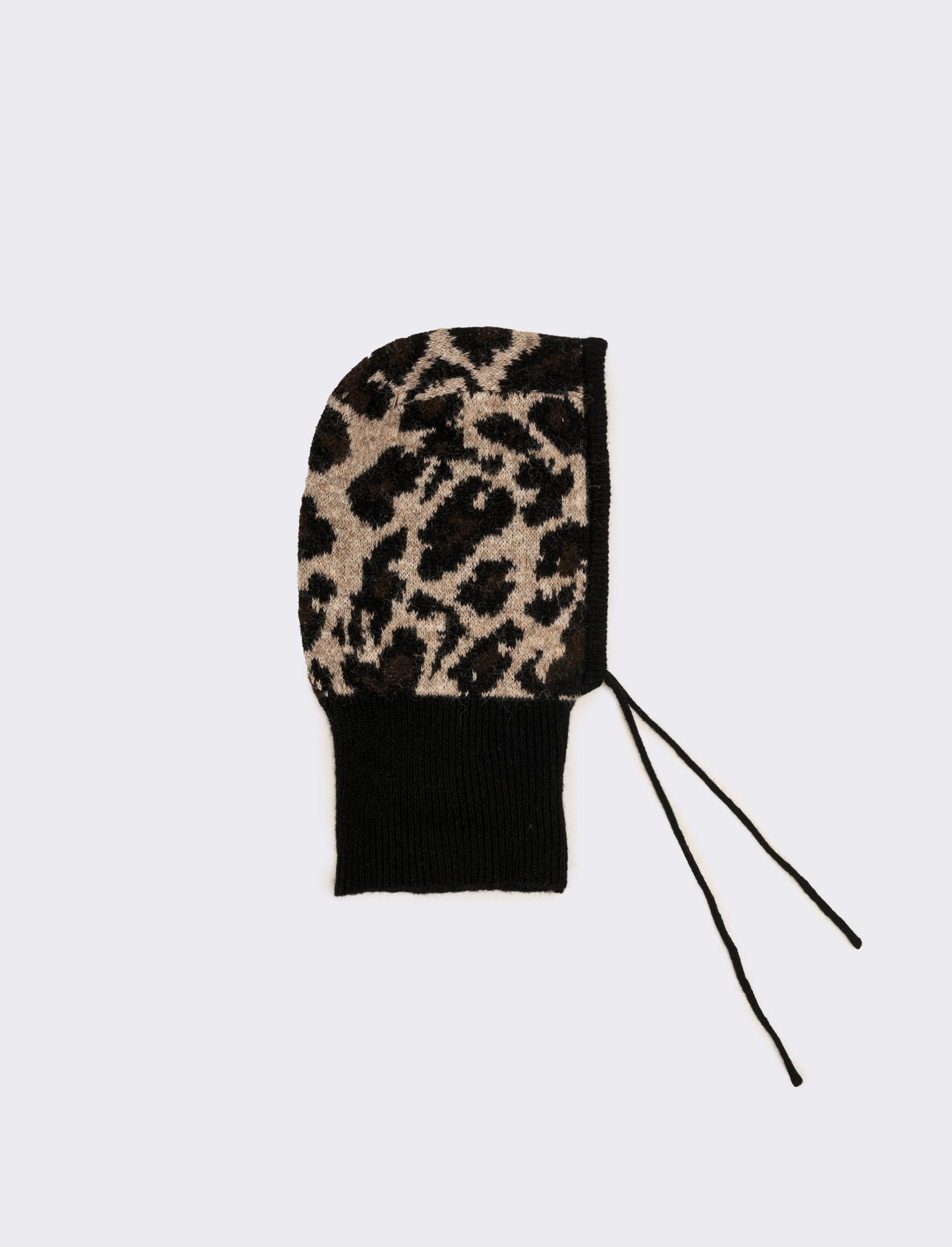 Balaclava donna leopardato e nero - Nero